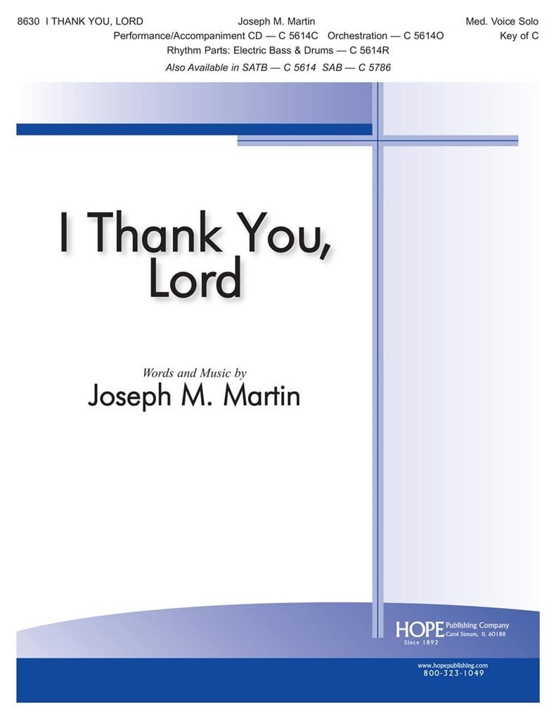 I Thank You, Lord