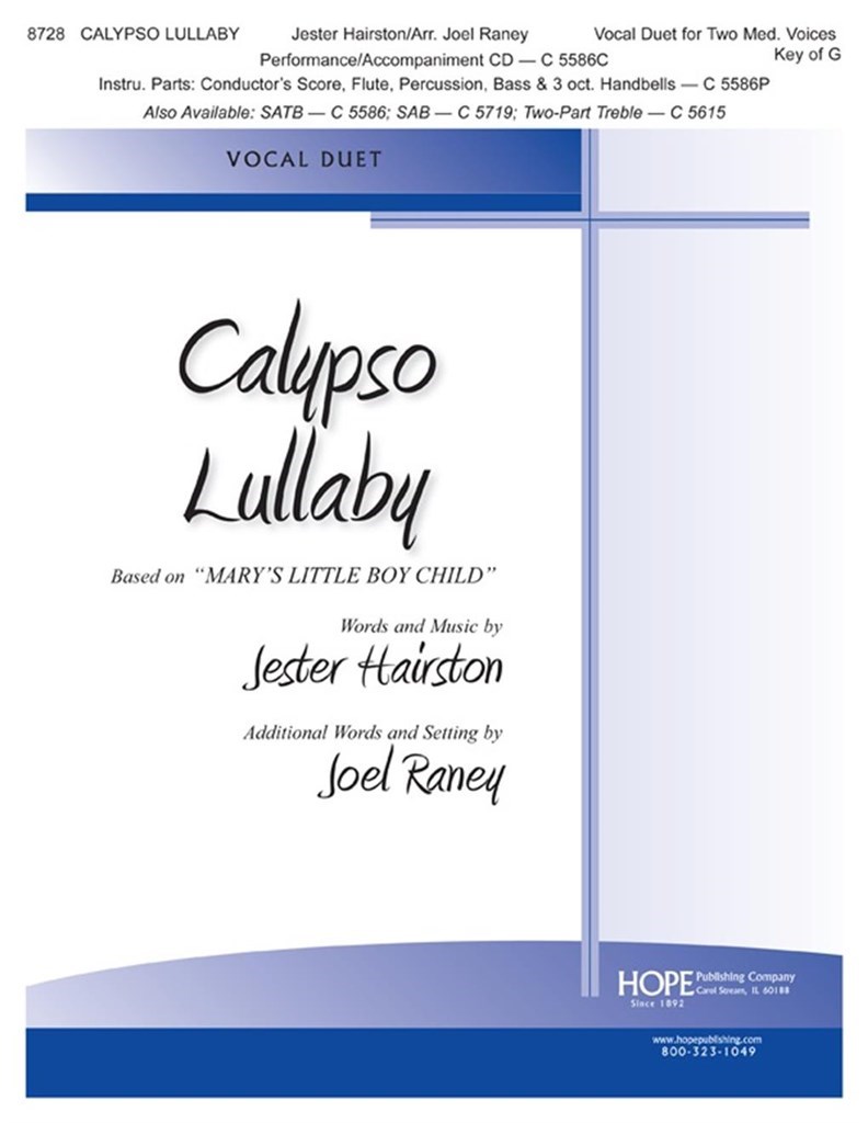 Calypso Lullaby Based On Mary'S Little Boy Child