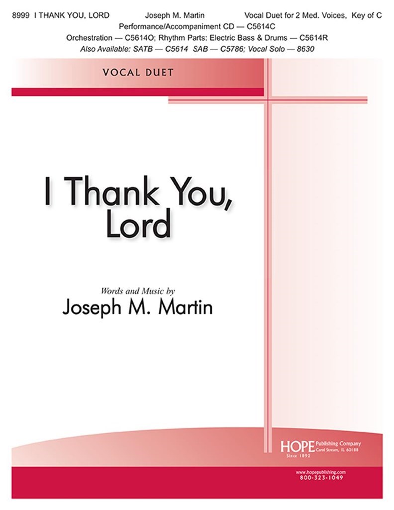 I Thank You, Lord