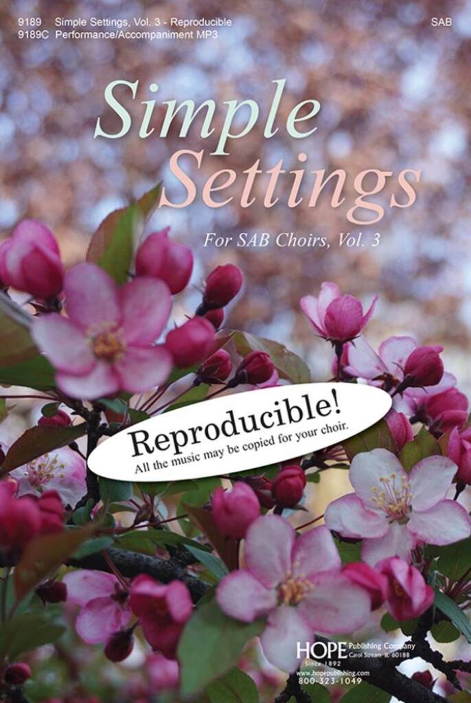 Simple Settings for SAB Choirs, Vol. 3