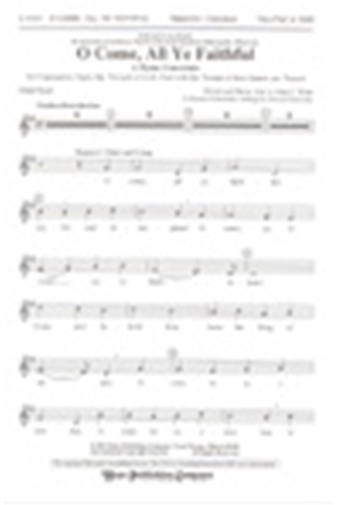 O Come, All Ye Faithful