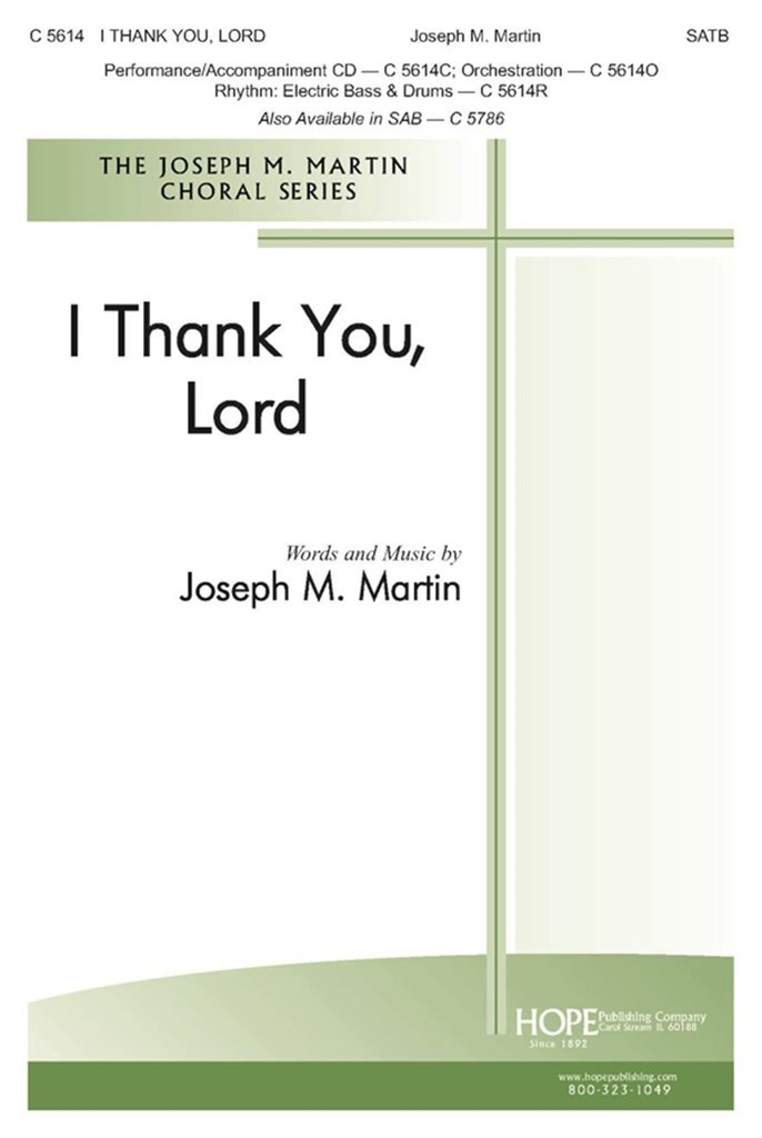 I Thank You, Lord