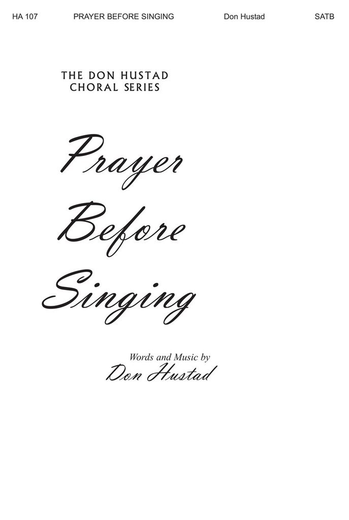 Prayer Before Singing