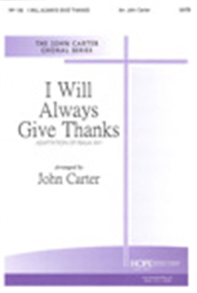 I Will Always Give Thanks