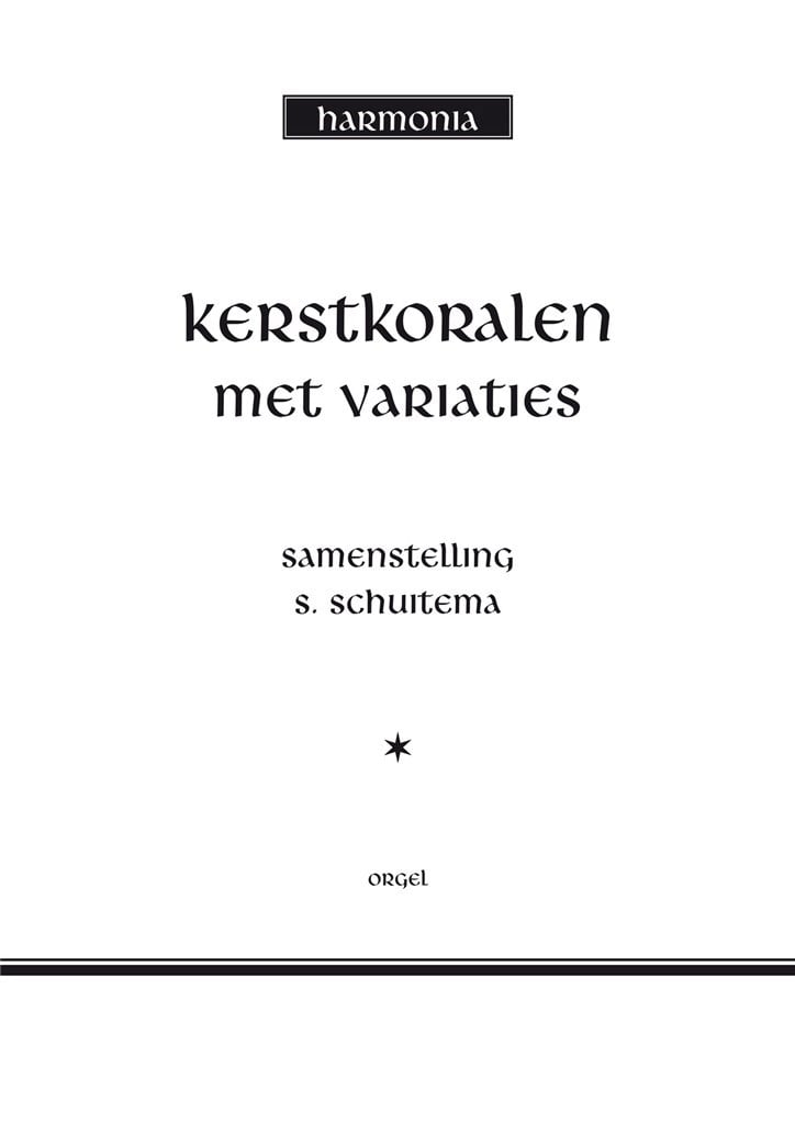 Kerstkoralen met variaties