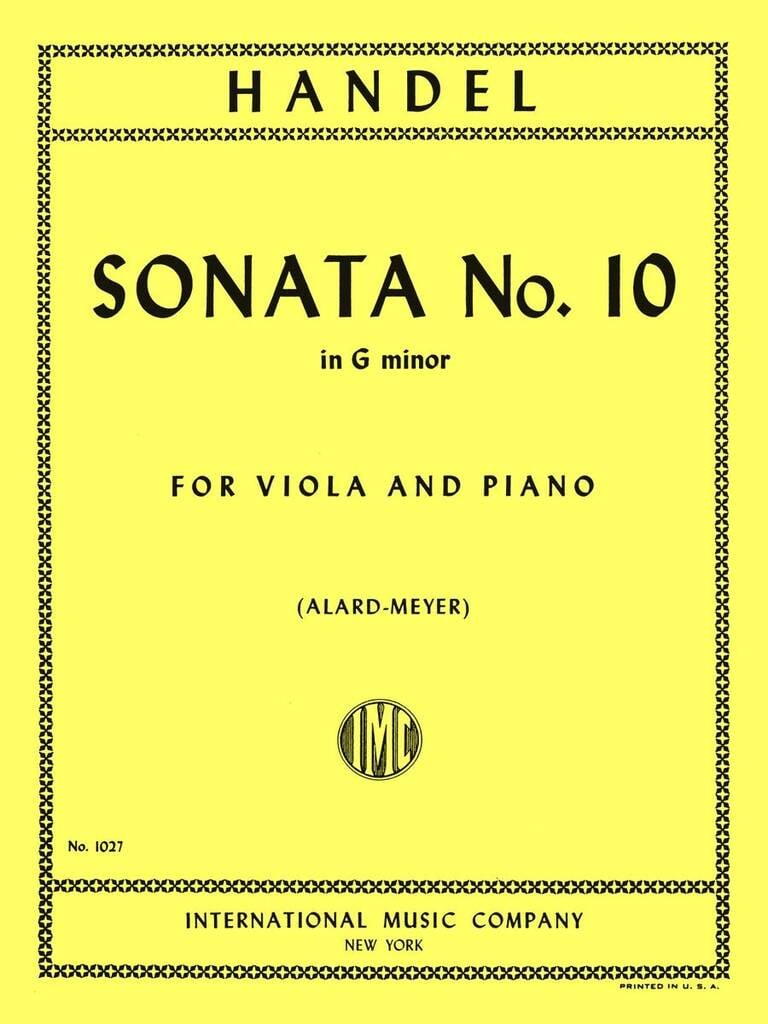Sonata No 10 In G Minor (Alard-M)