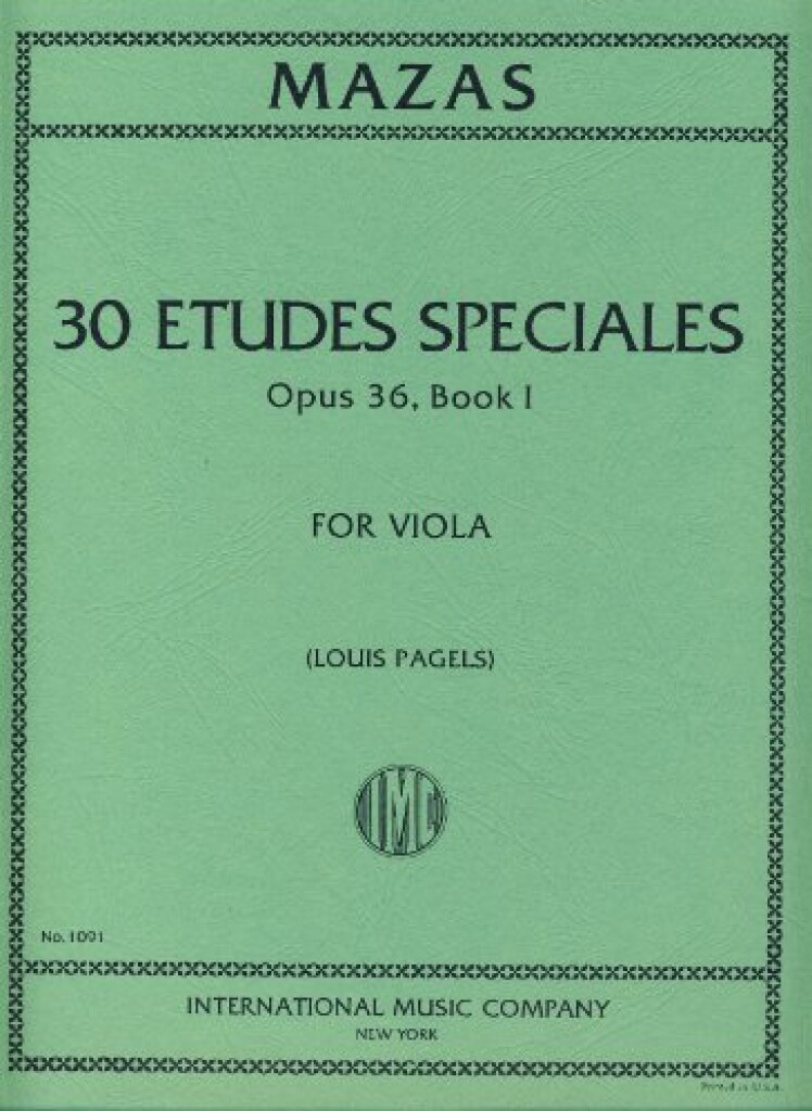 Studi Op 36 Vol 1 (Studi Speciali) (Pagels)