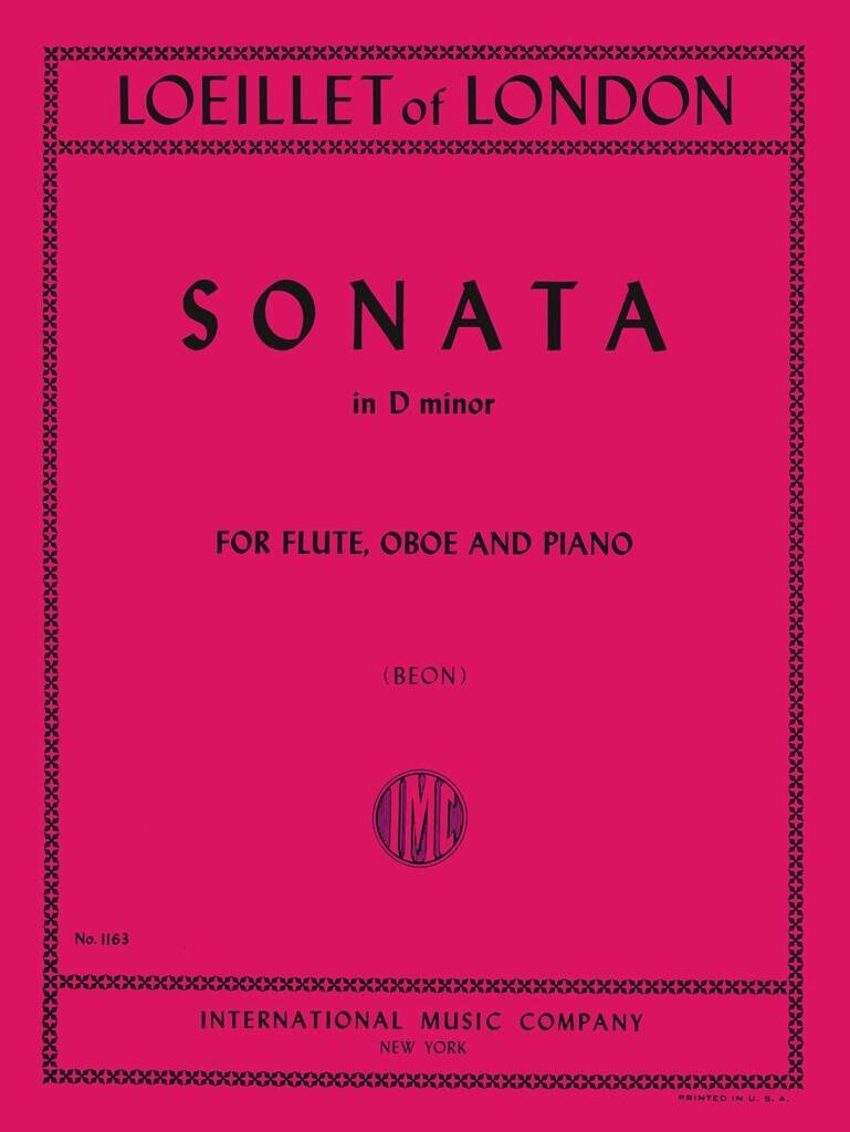 Sonata D Minor For Fl Ob And Pf