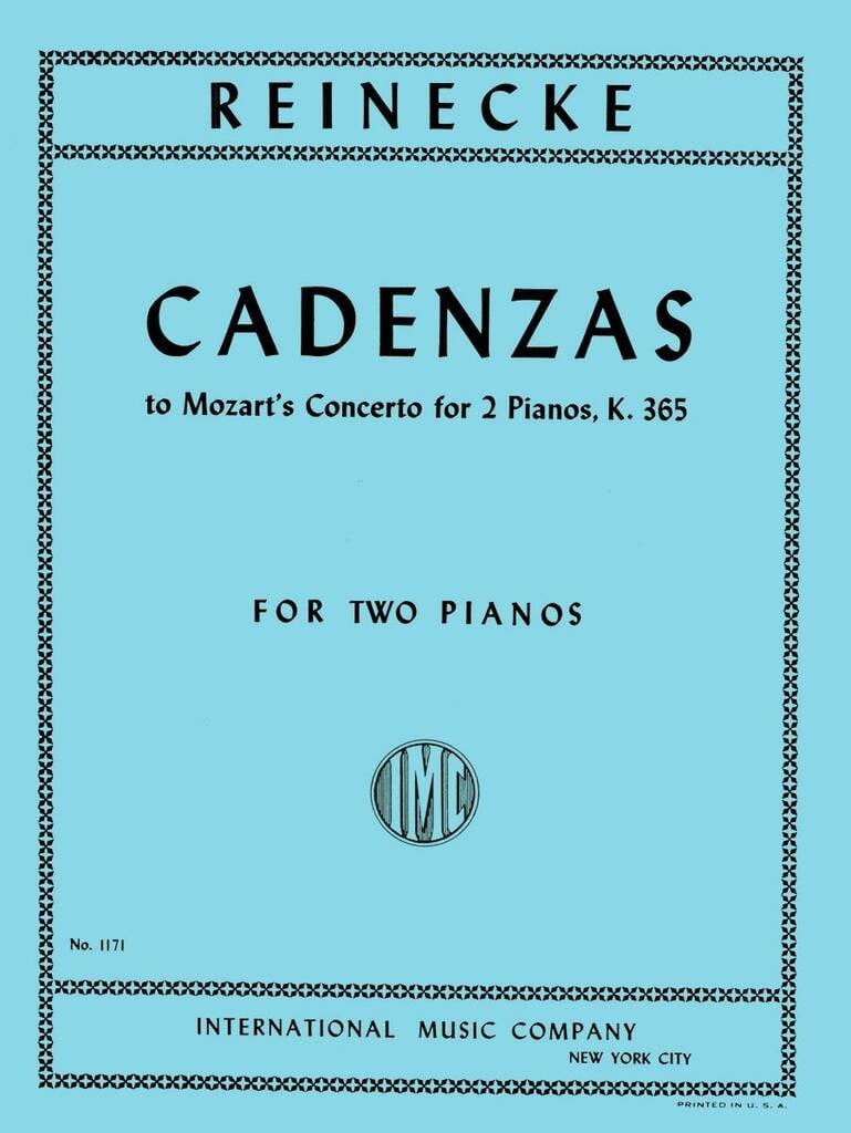 Cadenzas By Reinecke To Concerto N 10 K 365