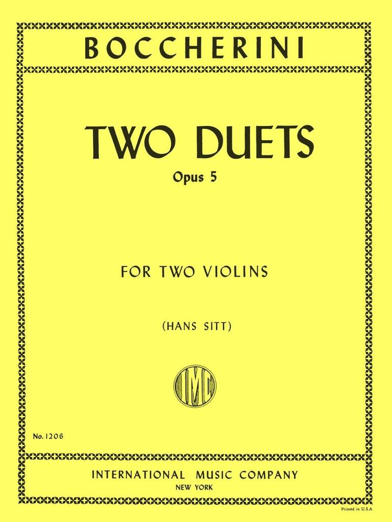 2 Duetti Op. 5 (Sitt)