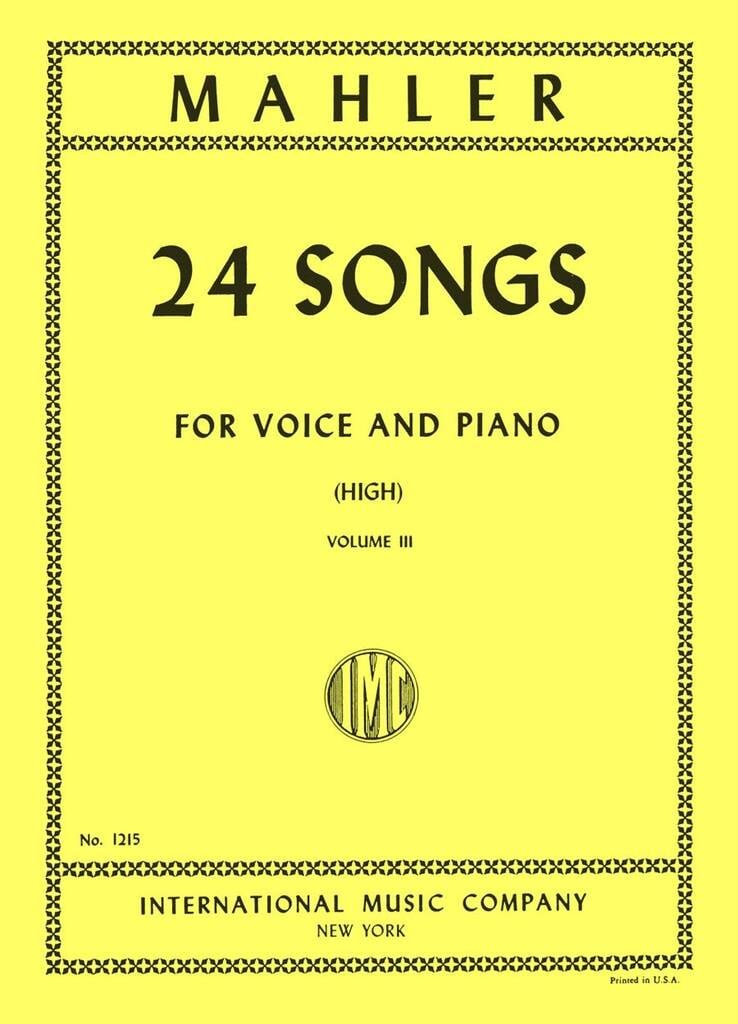 24 Lieder Vol. 3 (Ted.-Ingl.)