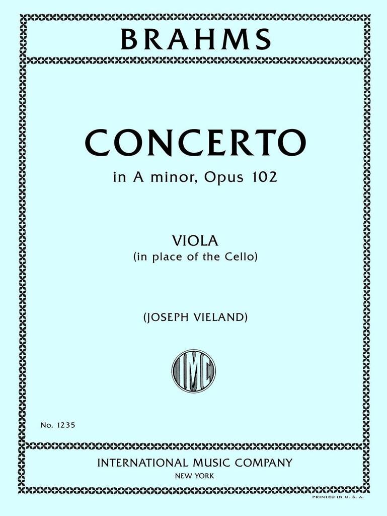 Viola Part For Double Concerto Op 102 (Vieland)