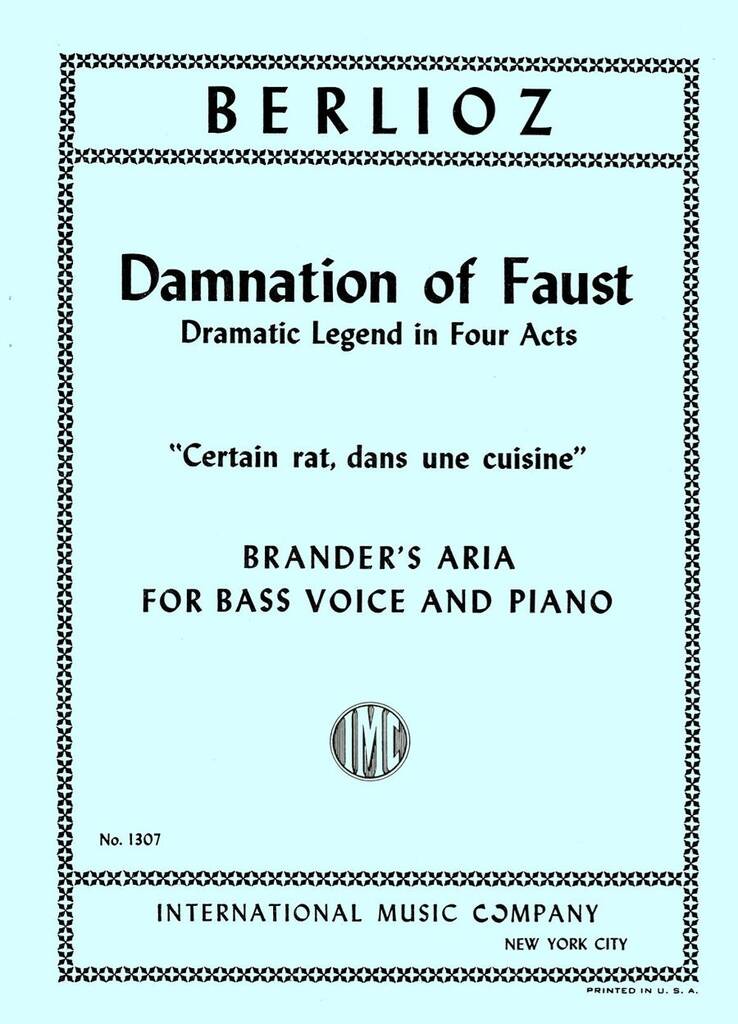 Brander'S Song From Damnation Of Faust (B)
