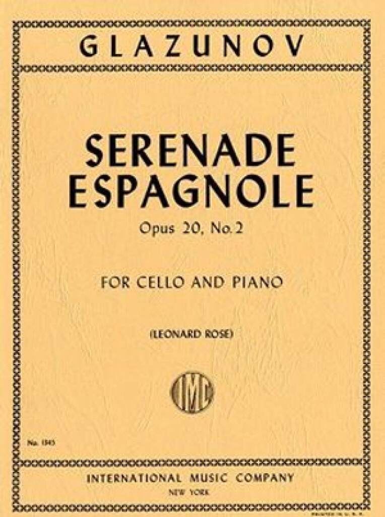 Serenade Espagnol Op 20/2