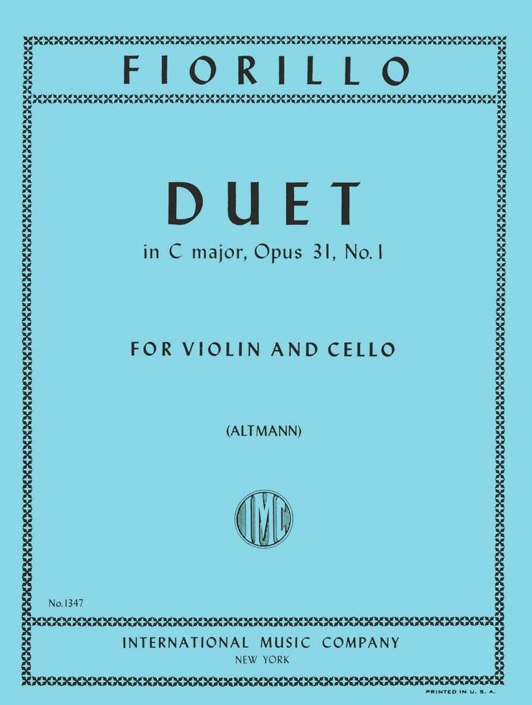Duet in C major Op. 31 No. 1 (ALTMANN)