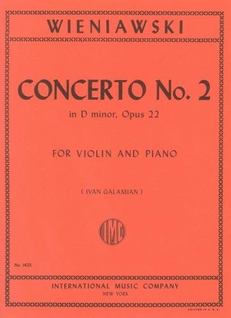 Concerto N. 2 Re M. Op. 22 (Galamian)