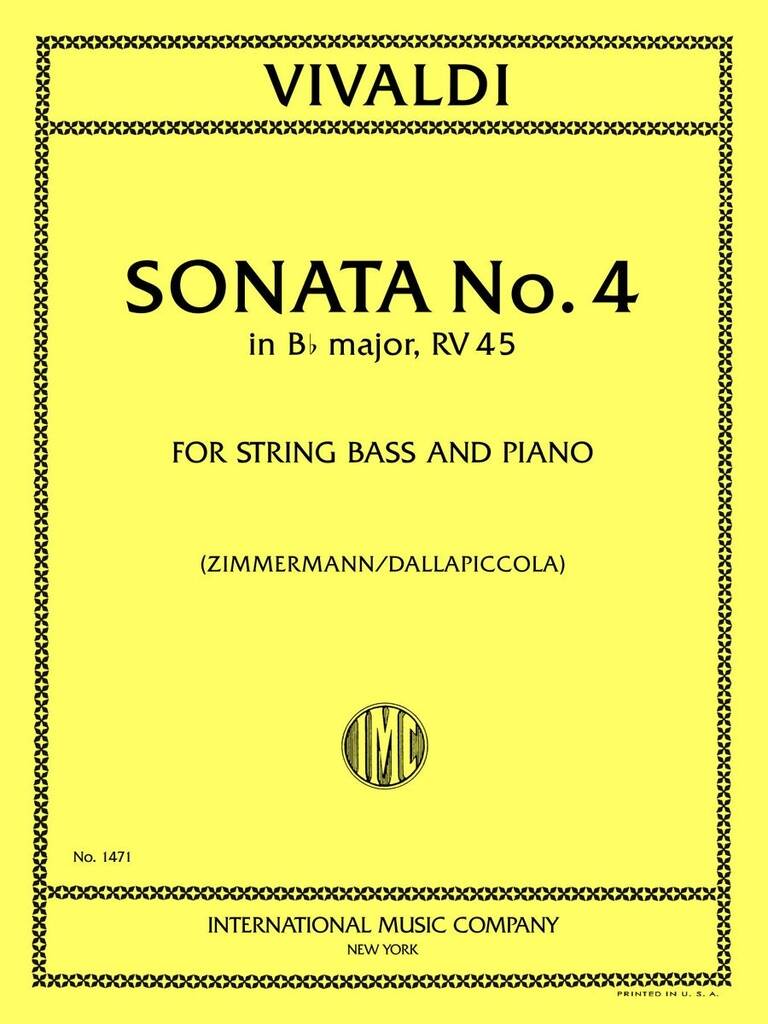 Sonata N 4 B Flat Major Rv 45
