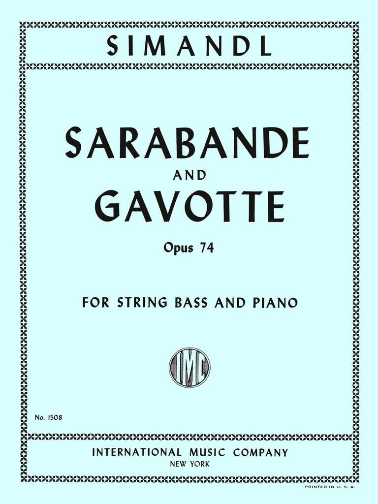 Sarabanda E Gavotta Op. 74