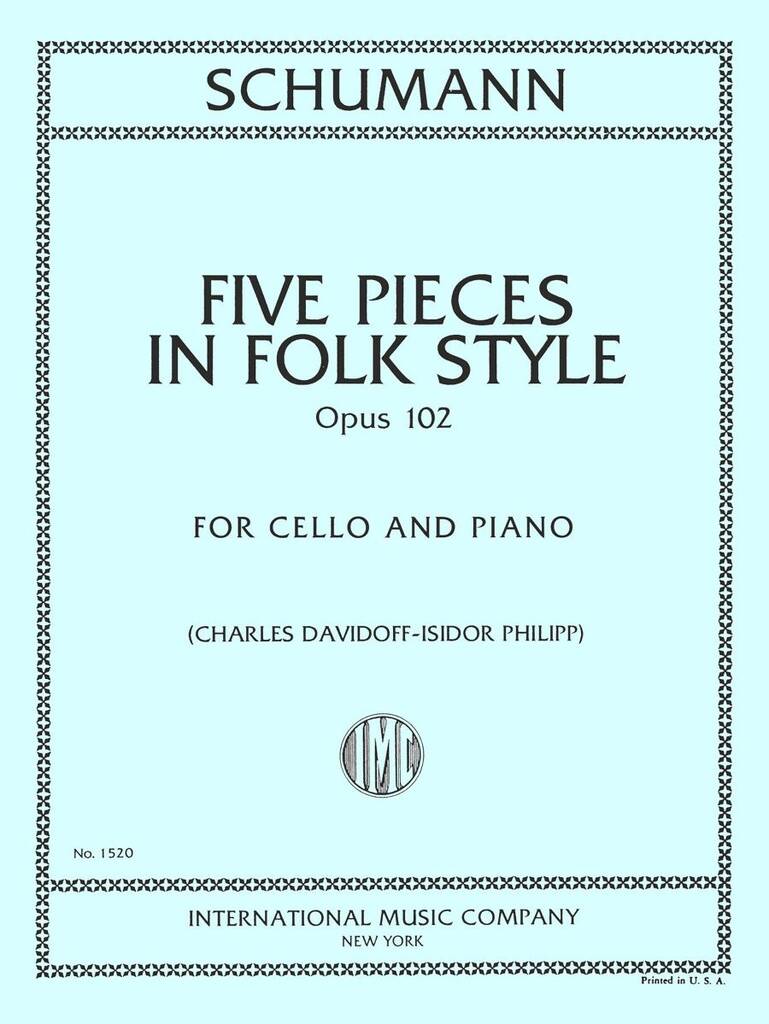 5 Pezzi In Stile Popolare Op.102 (Davidoff/Jensen)