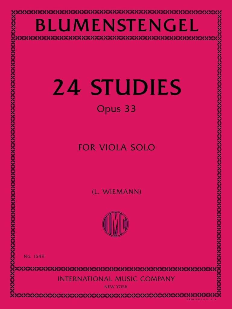 24 Studies Op 33 (Wiemann)