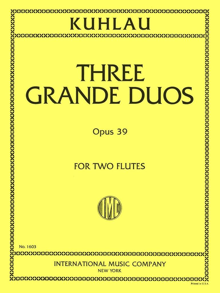 3 Grandi Duetti Op. 39