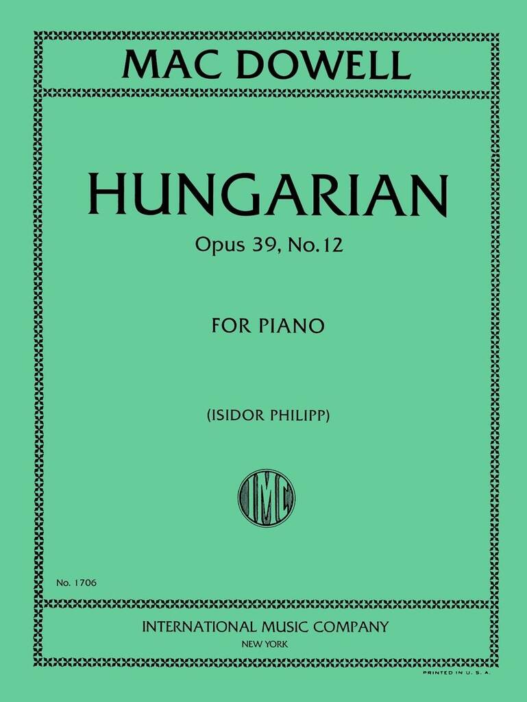 Hungarian Op.39/12