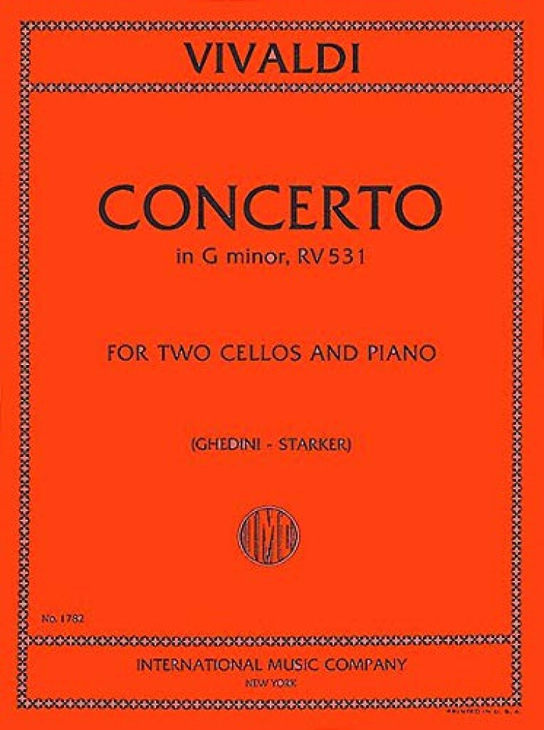 Concerto F Iii N. 2 Sol M. (Ghedini/Starker)