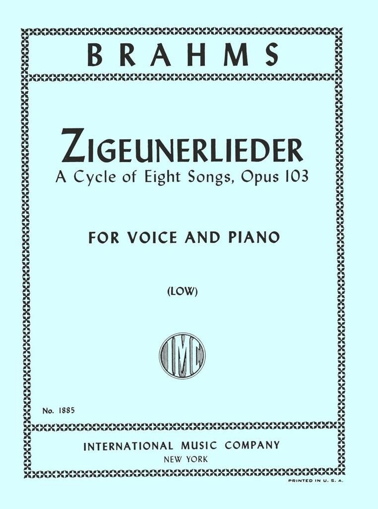 Zigeunerlieder Op.103 (Ted.-Ingl.)
