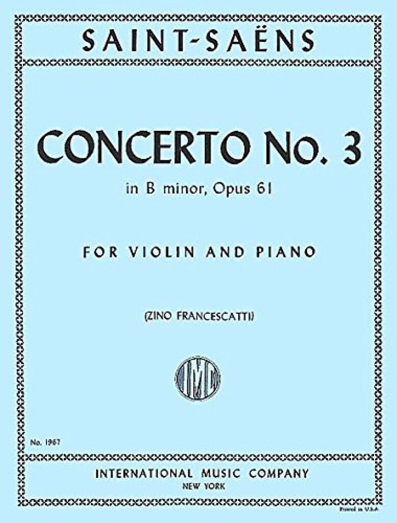 Concerto N. 3 Op. 61 (Francescatti)