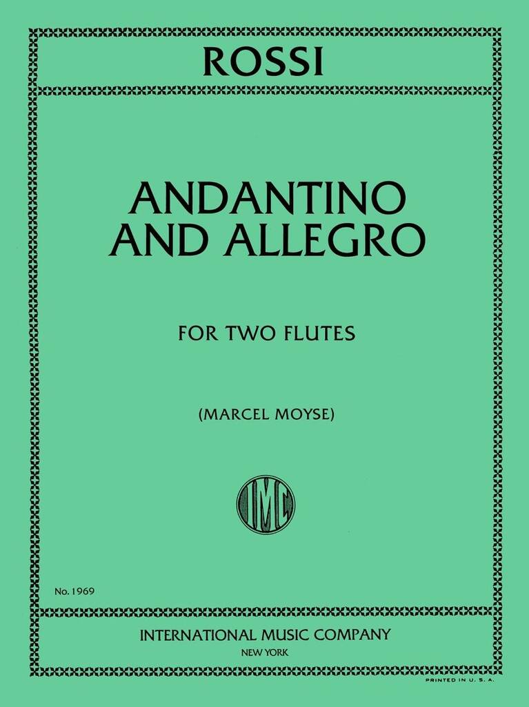 Andantino And Allegro (Moyse)