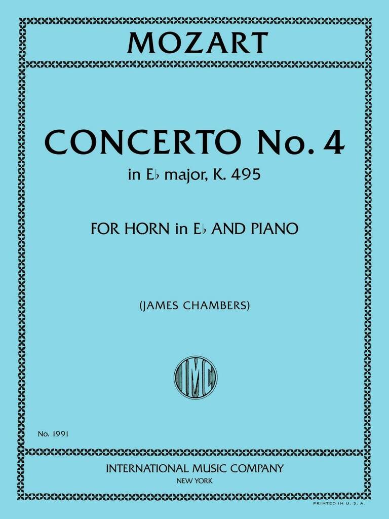 Concerto N. 4 Mi B K 495 (Chambers)