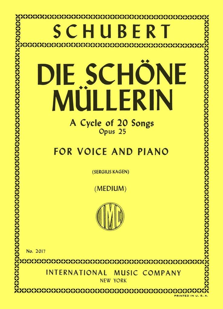 Schoene Muellerin Op. 25 (Ted.-Ingl.)