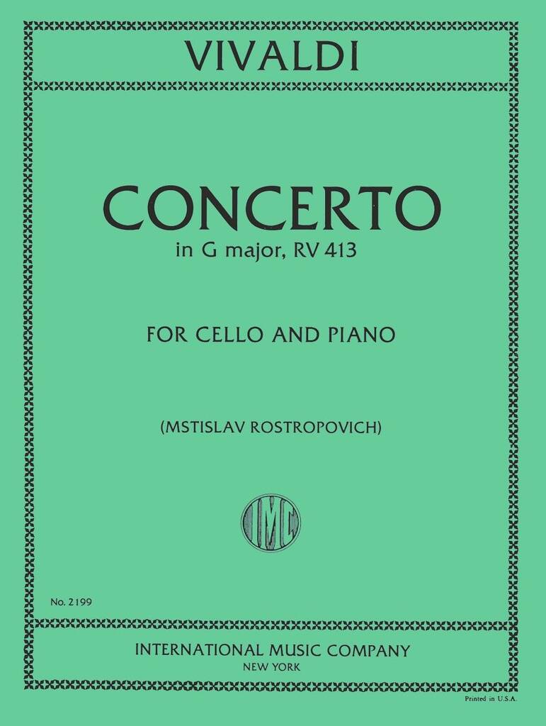 Concerto F Iii N. 12 Sol (Rostropovich)