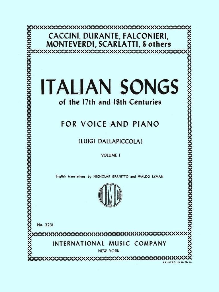 Arie It.30(Xvii E Xviii Sec.)Vol.1(Dallapiccola)