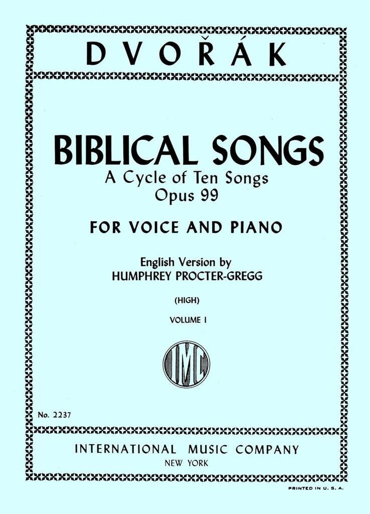 Melodie Bibliche Op. 99 Vol. 1 (Ingl.) (S-T)