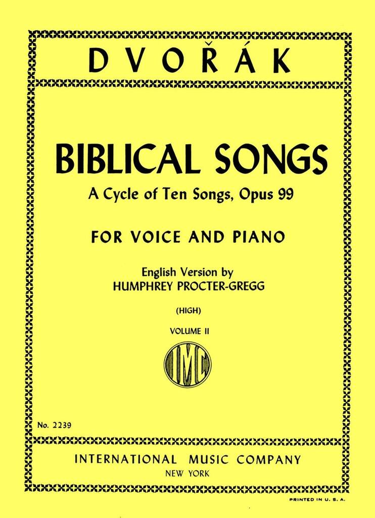 Biblical Songs Op. 99 Vol. 2 (S-T)