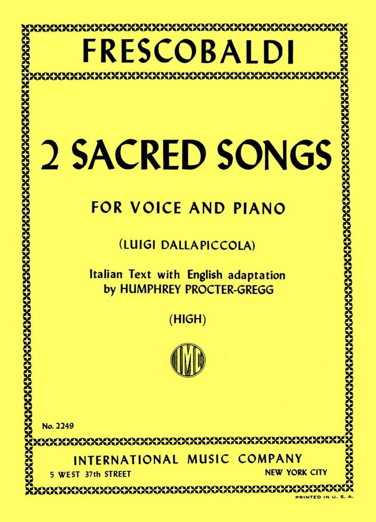 2 Melodie Sacre (Dallapiccola)