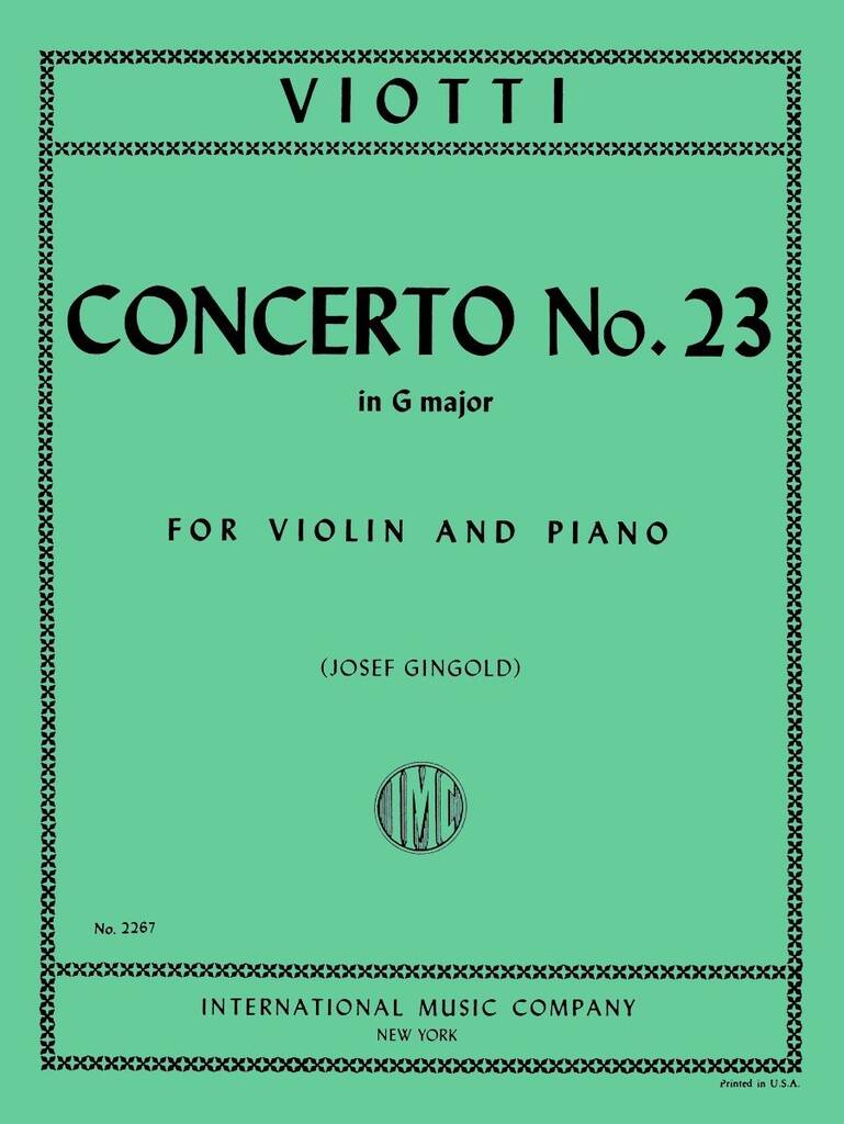 Concerto No. 23 in G Major
