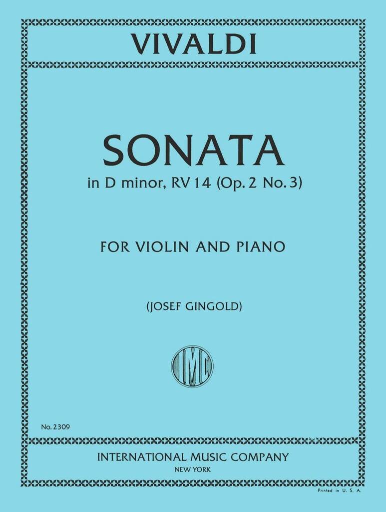 Sonata Re M. F Xiii N. 31 (Gingold)