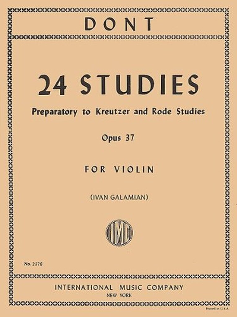 Studi Preparatori Op. 37 (Galamian)