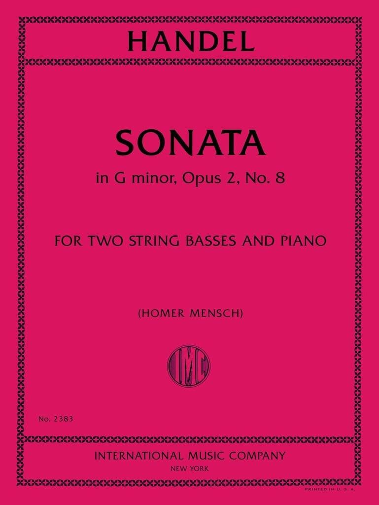 Sonata Sol M. Op. 2 N. 8 2Cb (Mensch)