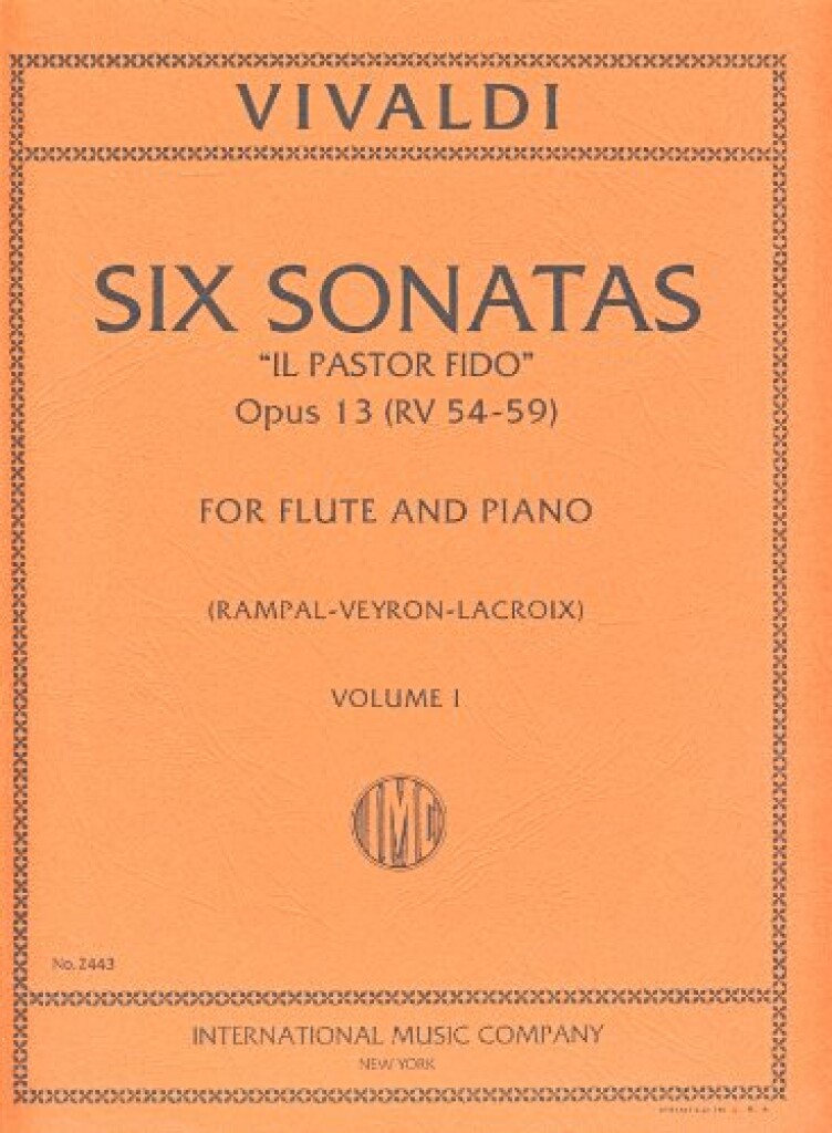 Sonate (Pastor Fido)Op.13 Vol.1