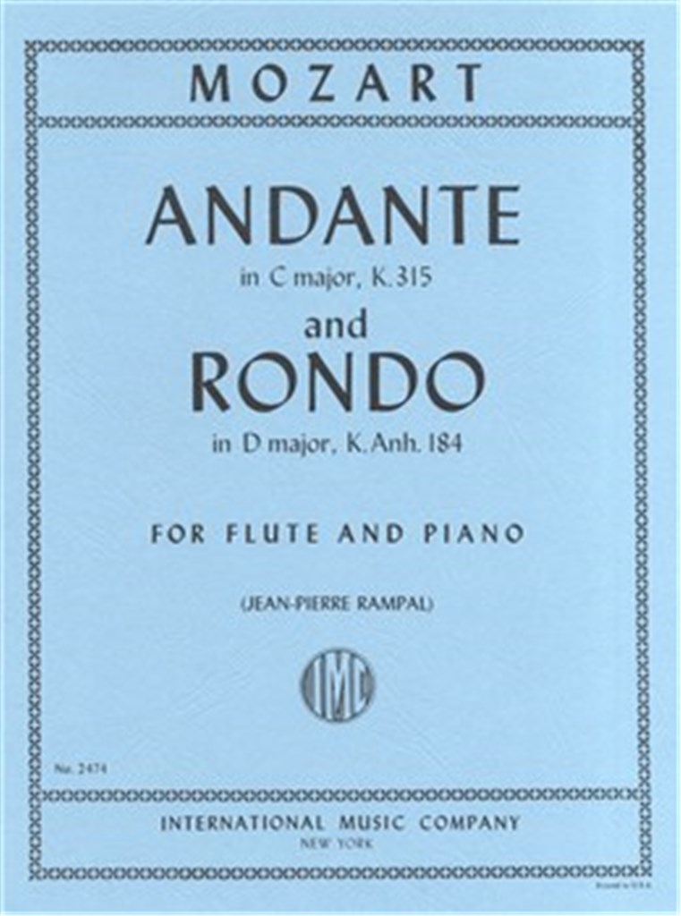 Andante E Rondo' K 315 (Rampal)