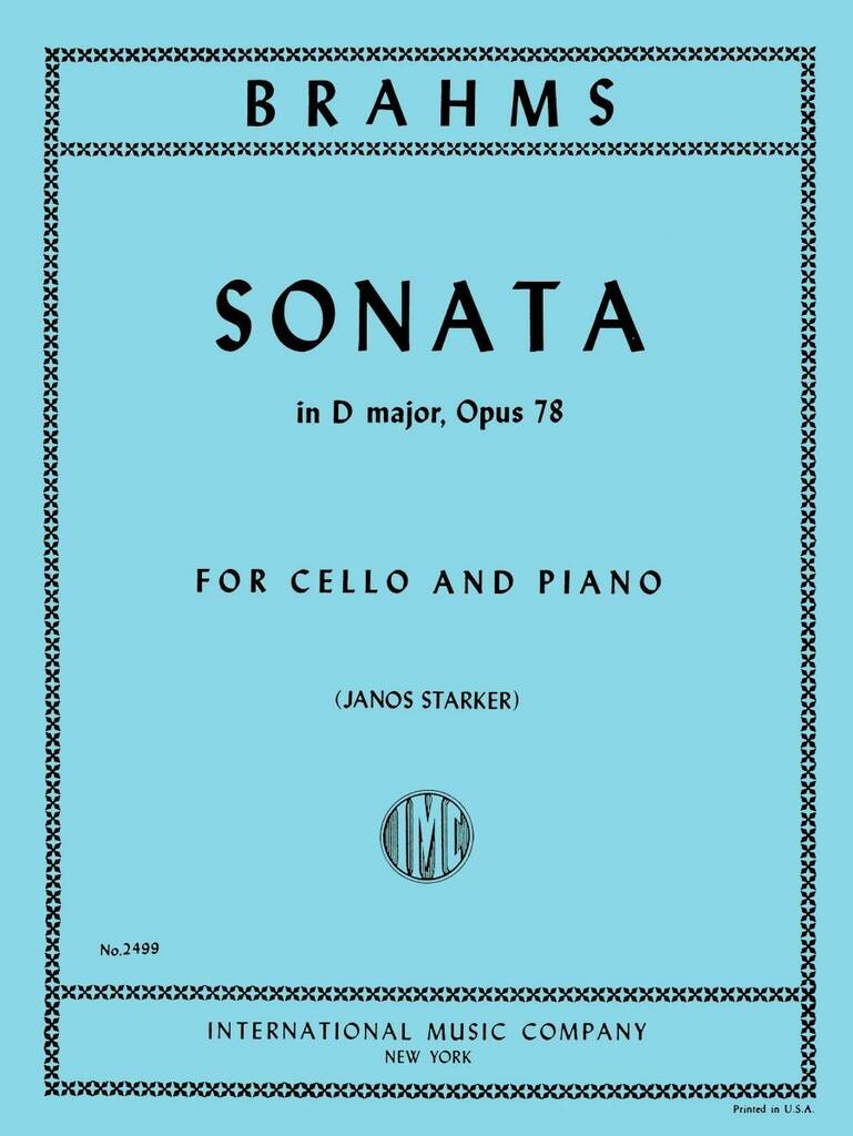 Sonata Re Op. 78 (Brahms/Starker)