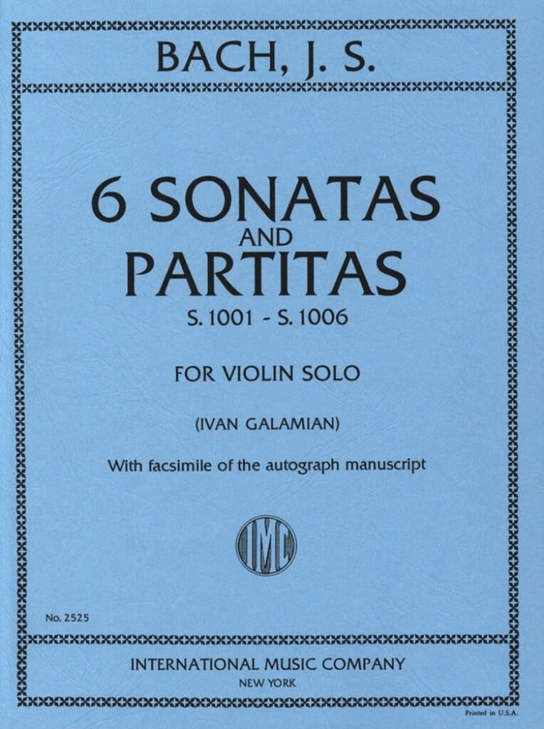 6 Sonaten & Partiten BWV1001-1006  (Galamian)