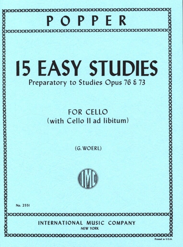 15 Easy Studies (1St Pos) Preparatory To Op 73&76