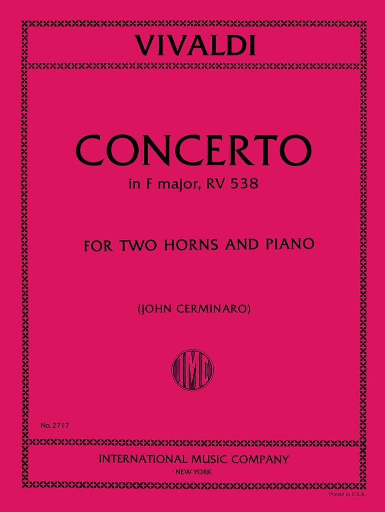 Concerto Fa F. X N. 1