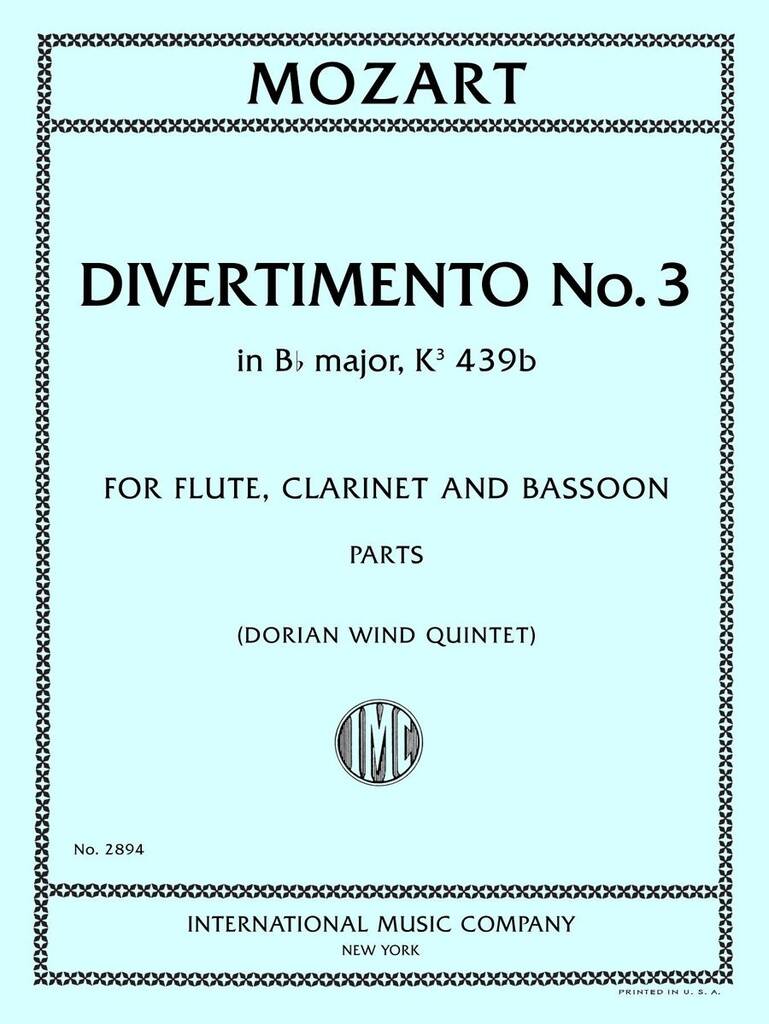 Divertimento K 439C(Anh 229)N.3 Sib (Dorian)