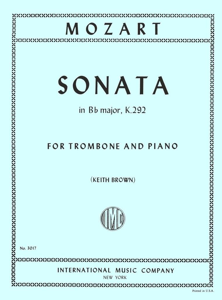 Sonata Si B K 292