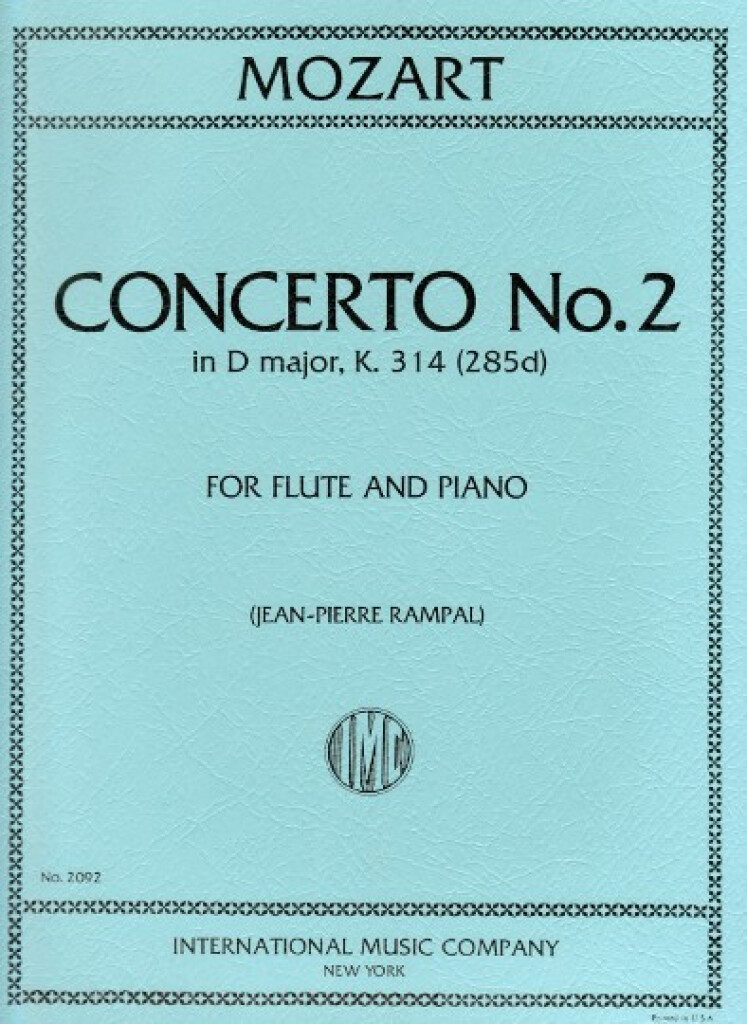 Concerto N 2 In D Major (Rampal)